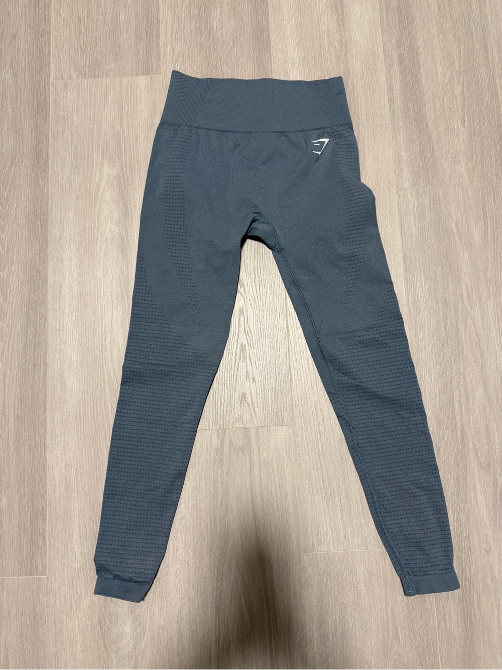 Gymshark Ribbed High-Waist Leggings - Blue